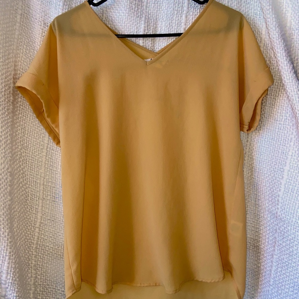Split-neck blouse